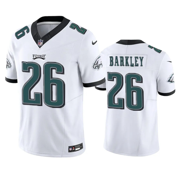 Philadelphia Eagles #26 Saquon Barkley White 2023 F.U.S.E. Vapor Untouchable Limited Stitched Jersey - Zenithce
