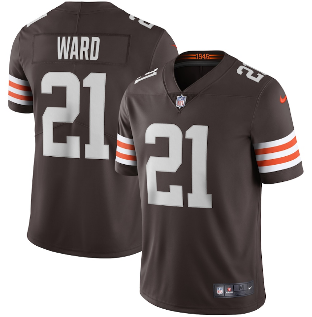 Cleveland Browns #21 Denzel Ward New Brown Vapor Untouchable Limited Stitched Jersey - Zenithce