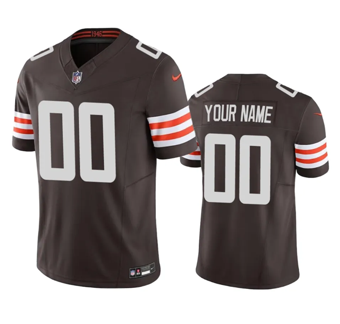 Cleveland Browns Custom Brown 2023 F.U.S.E. Vapor Untouchable Limited Stitched Jersey - Zenithce
