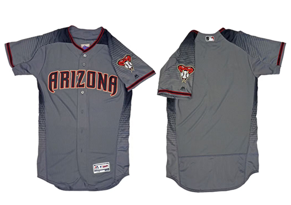 Arizona Diamondbacks Blank Gray Flex Base Stitched Jersey - Zenithce