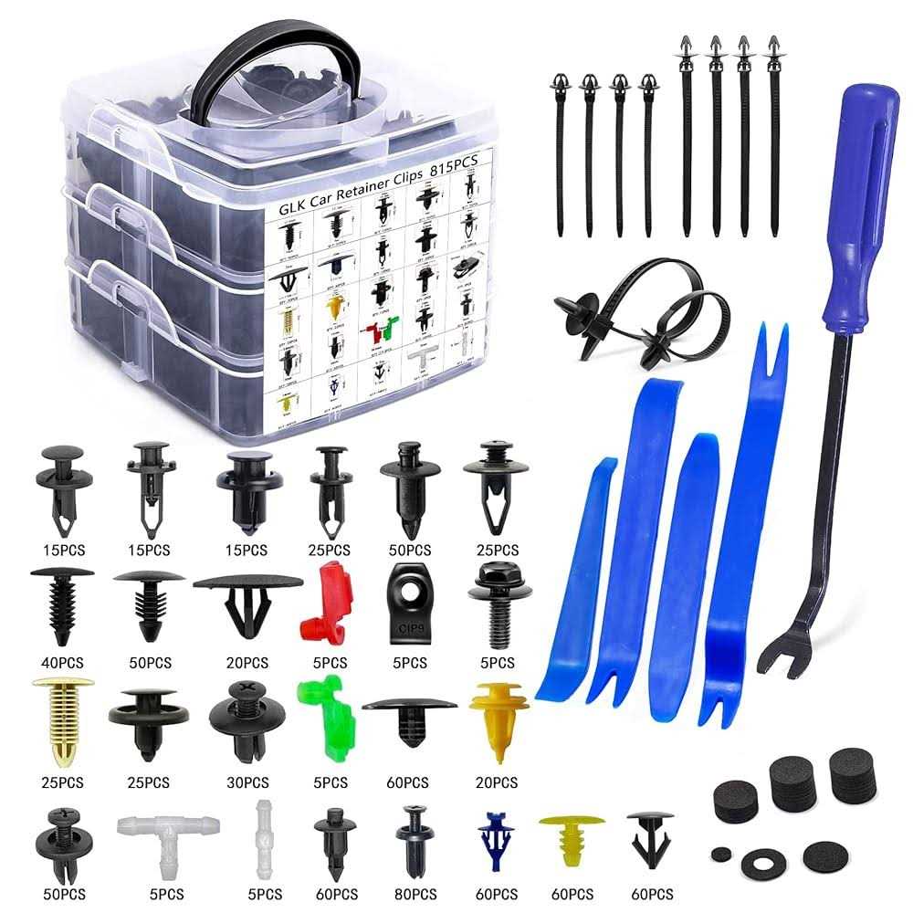 gLK 860Pcs car Retainer Bumper clips and Fastener Remover Kit 25 Sizes Auto Push Pin Rivets Door Trim Panel clips for gM Ford To - Zenithce
