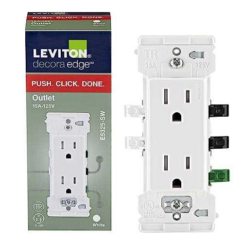 Leviton Decora Edge 15A Single Pole Rocker Switch White 3014211 - Zenithce