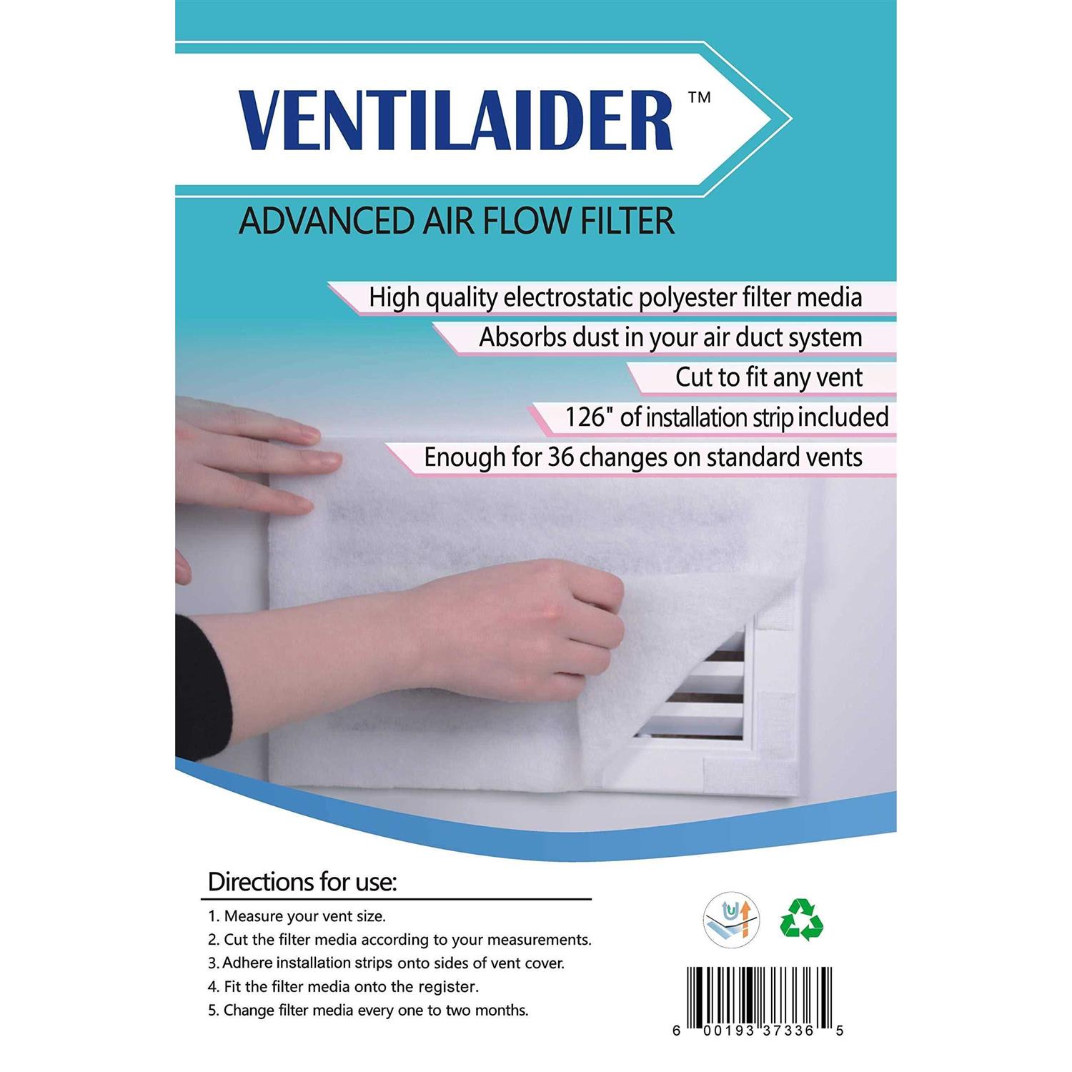 Venti Air Wide x High Return Air Filter Grille of Steel - Zenithce