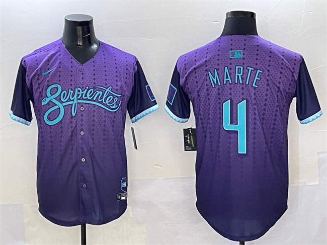 Arizona Diamondbacks #4 Ketel Marte Purple 2025 City Connect Limited Stitched Jersey - Zenithce