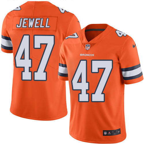 Denver Broncos #47 Josey Jewell Orange Vapor Untouchable Limited Stitched Jersey - Zenithce