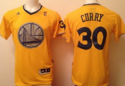 Golden State Warriors #30 Stephen Curry Revolution 30 Swingman 2013 Christmas Day Yellow Jersey - Zenithce