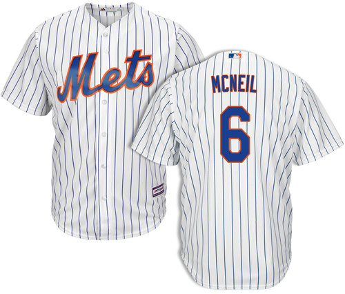 New York Mets #6 Jeff Mcneil White Cool Base Stitched Jersey - Zenithce