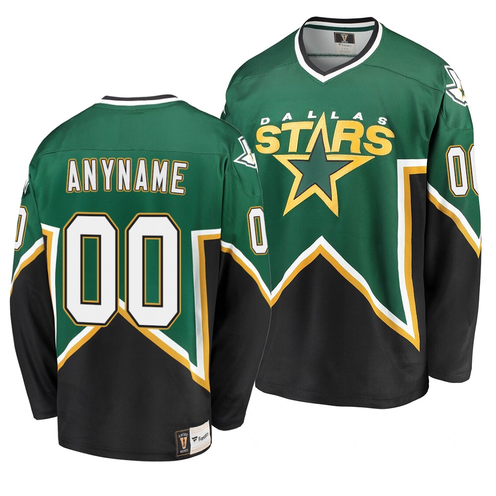 Dallas Stars Custom Name Number Size Green Heritage Premier NHL Stitched Jersey - Zenithce