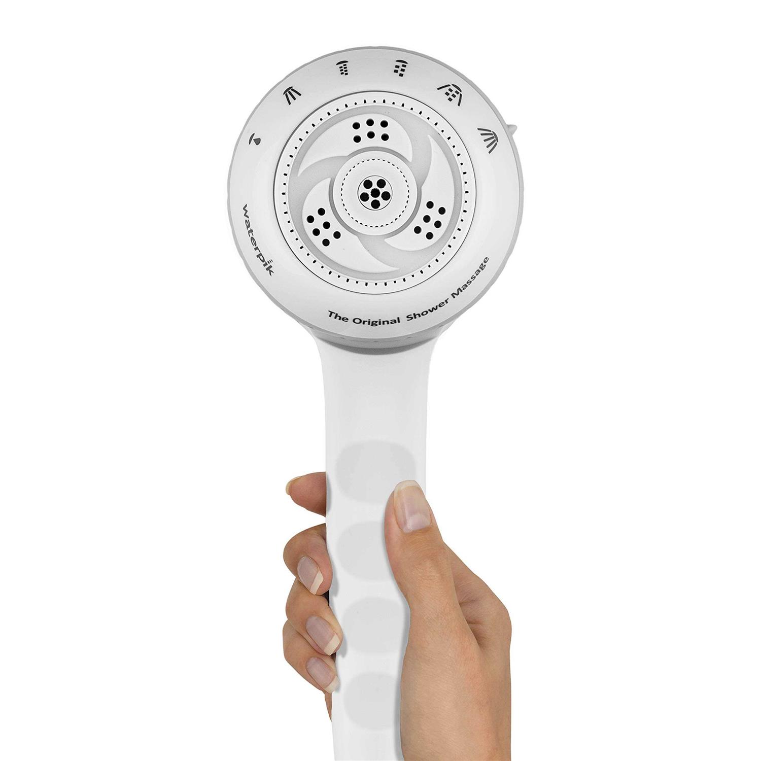 Waterpik Handheld Showerhead PowerPulse+ Brushed Nickel 6 settings 1.8 gpm - Zenithce