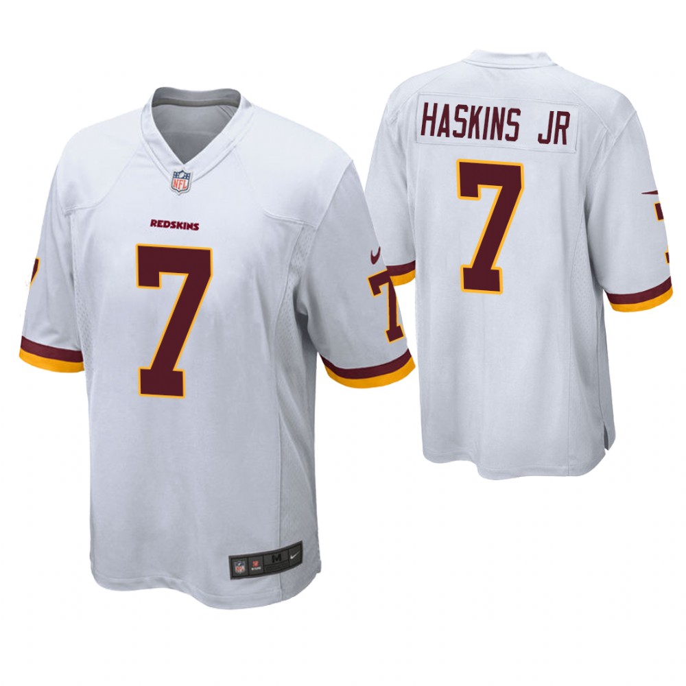 Washington Redskins #7 Dwayne Haskins Jr White Stitched Jersey - Zenithce