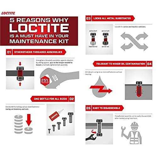 Loctite 271 Red Heavy Duty Threadlocker - Zenithce