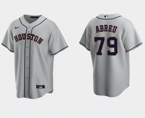 Houston Astros #79 José Abreu Gray Cool Base Stitched Jersey - Zenithce