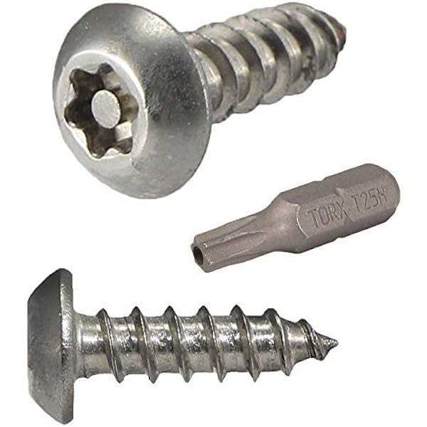 Fastenere Button Head Torx Security Sheet Metal Screws Stainless Steel Tamper Resistant - Zenithce