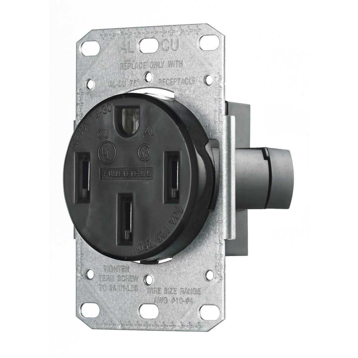 Hubbell RR201WWRTR Residential Single Receptacle - Zenithce