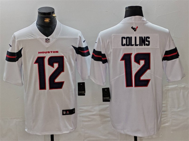 Houston Texans #12 Nico Collins White Vapor Untouchable Stitched Jersey - Zenithce