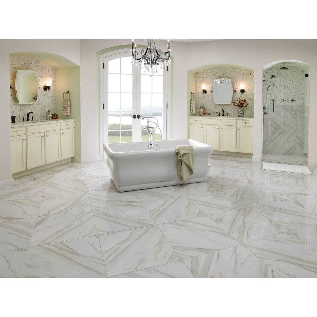MSI Calacatta 24 in. x 24 in. Glazed Porcelain Floor and Wall Tile - Zenithce