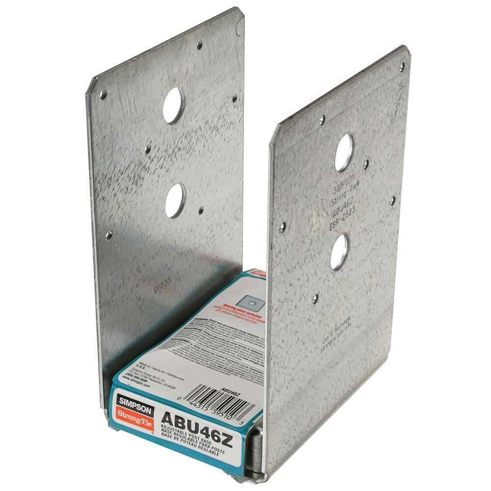 Simpson Strong-Tie ABU44RZ Adjustable Post Base Rough - Zenithce