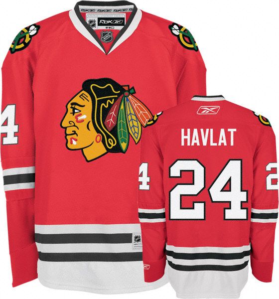 Blackhawks #24 Martin Havlat Stitched Red Jersey - Zenithce