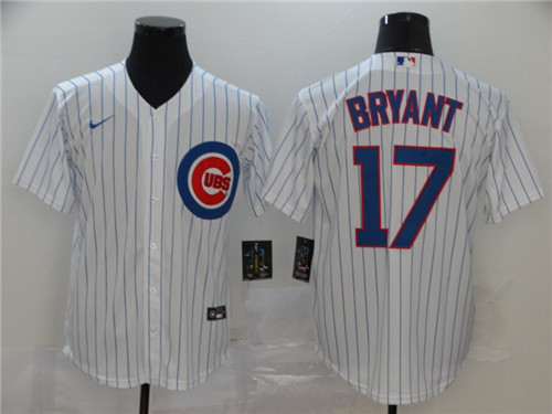Chicago Cubs #17 Kris Bryant White Cool Base Stitched Jersey - Zenithce