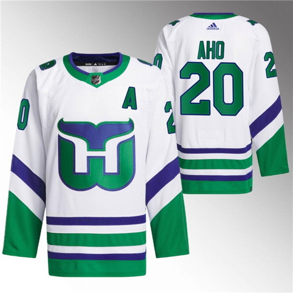 Carolina Hurricanes #20 Sebastian Aho White 2023 24 Stitched Jersey - Zenithce
