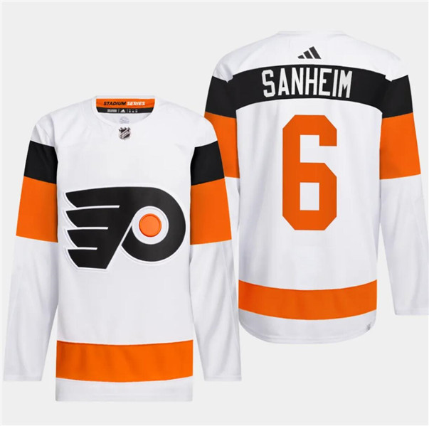 Philadelphia Flyers #6 Travis Sanheim White 2024 Stadium Series Stitched Jersey - Zenithce