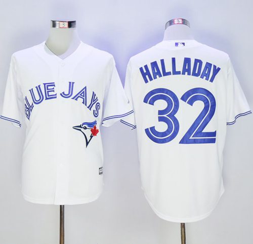Blue Jays #32 Roy Halladay White New Cool Base Stitched Jersey - Zenithce