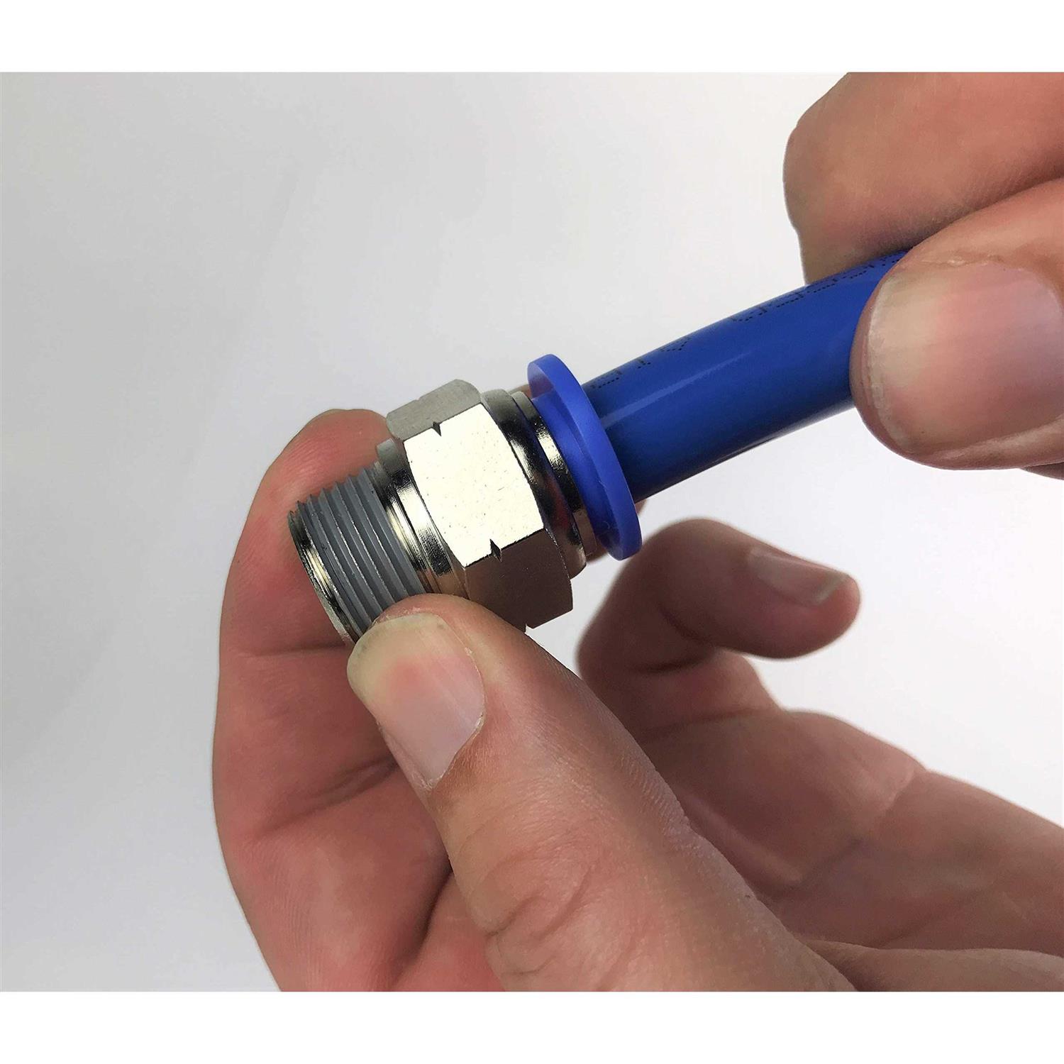 Primefit PC1212T Air Push to Connect Tee Fitting 1/2-Inch x 1/2-Inch - Zenithce