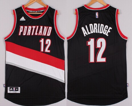 Portland Trail Blazers #12 LaMarcus Aldridge Revolution 30 Swingman 2014 New Black Jersey - Zenithce