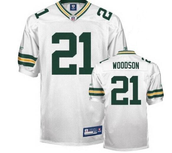 Green Bay Packers #21 Charles Woodson White Stitched Nike Jersey - Zenithce