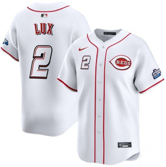 Cincinnati Reds #2 Gavin Lux White 2025 Speedway Classic Home Limited Stitched Jersey - Zenithce