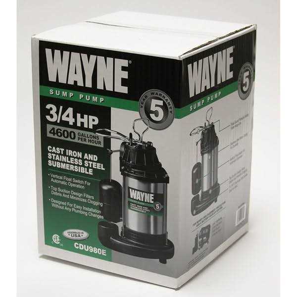 Wayne 3/4 HP Submersible Sump Pump - Zenithce