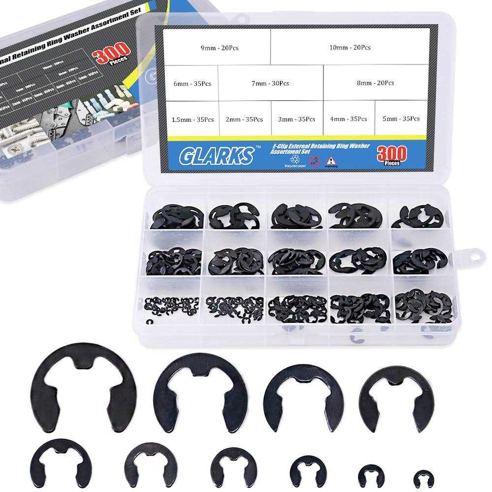 Glarks 290Pcs Fuel Line Hose Water Pipe Air Tubing Spring Clips Clamps Assortment Kit - Zenithce