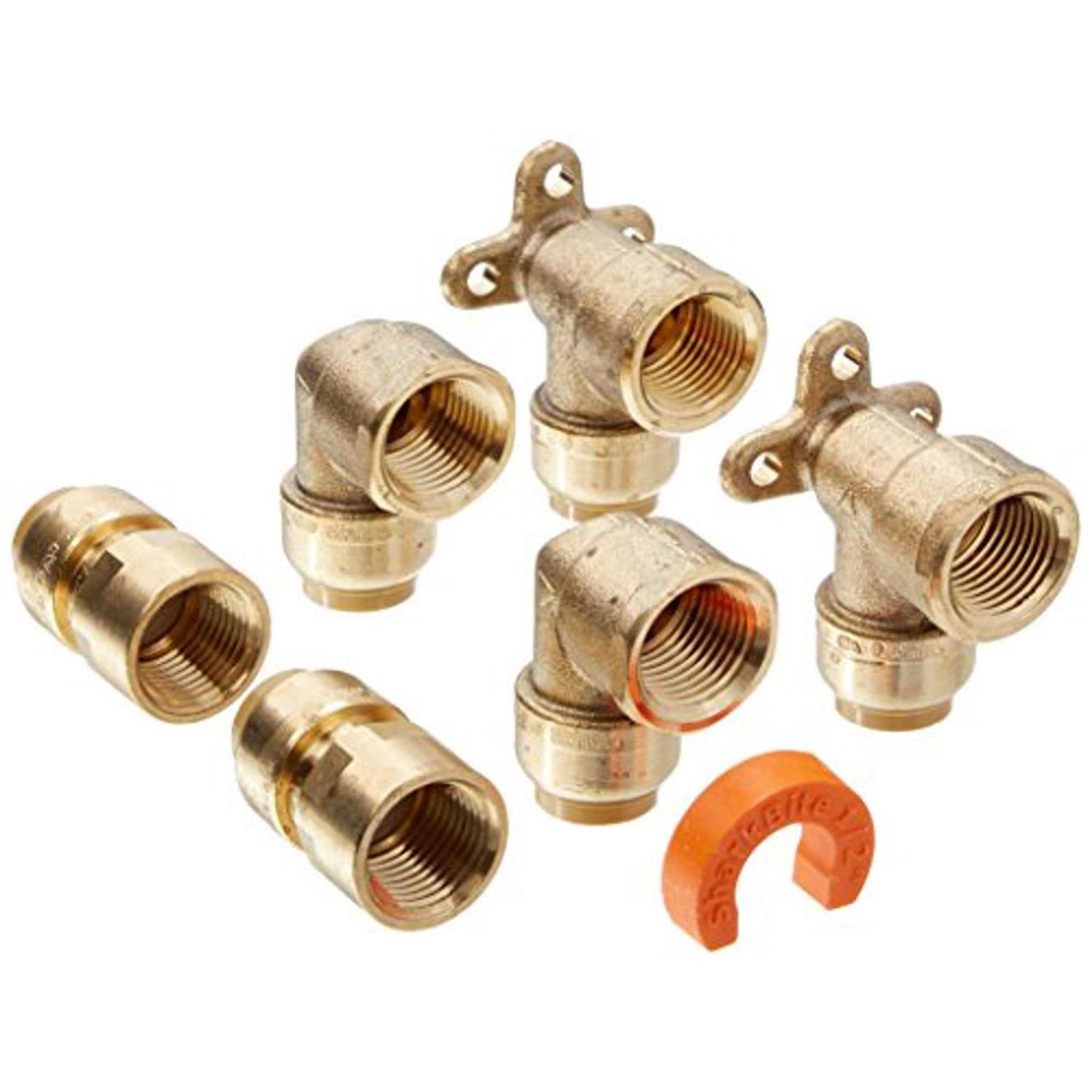 SharkBite 1/2 in. Push Brass End Stop U514LFA - Zenithce