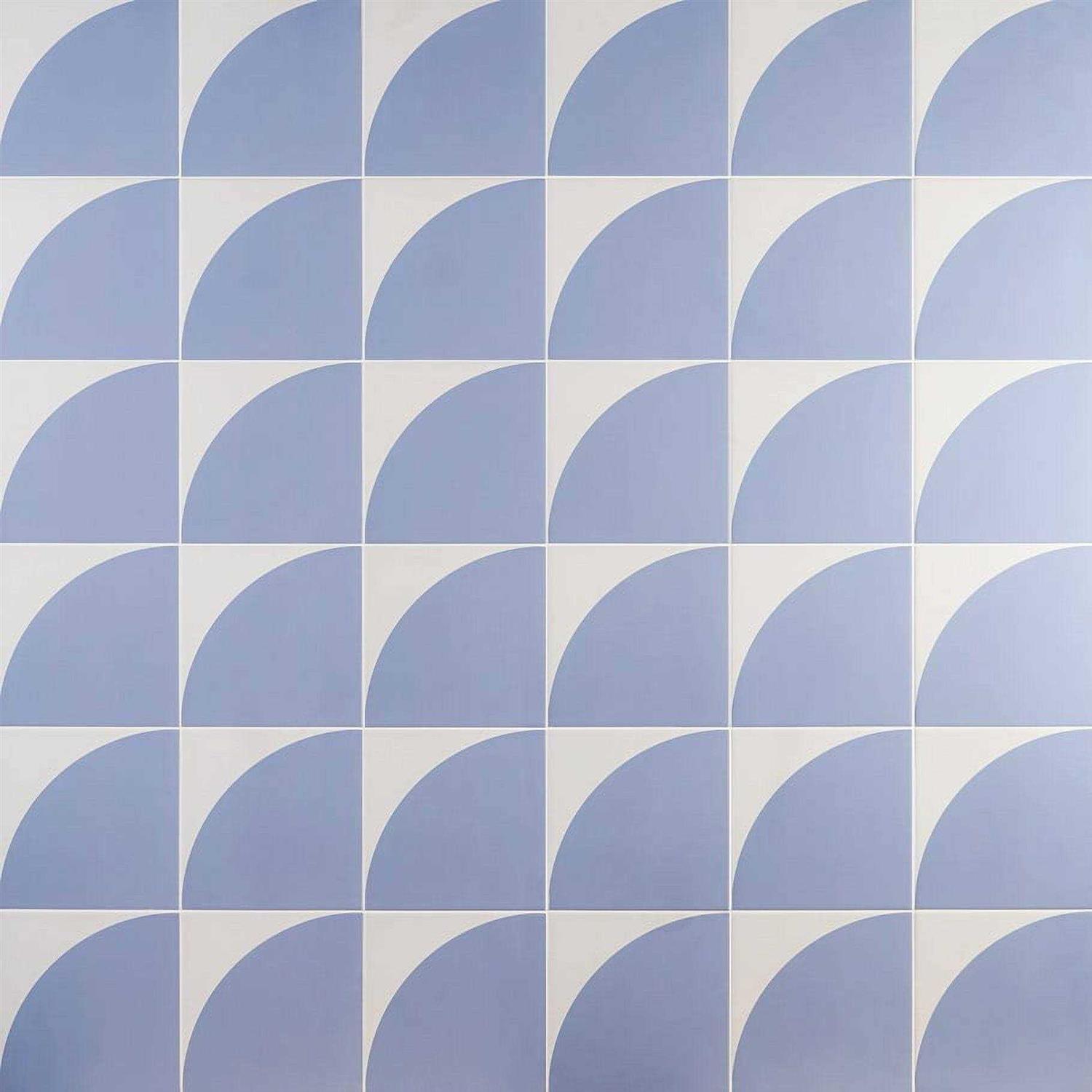 Ivy Hill Tile Tori Crescent 8 in. x 8 in. Matte Porcelain Floor and Wall Tile - Zenithce