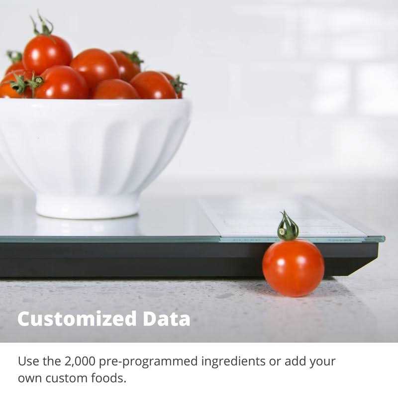 Greater Goods Nutrition Food Scale, Perfect for Weighing Nutritional Meals, Calculating Food Facts, and Portioning Snacks - Zenithce