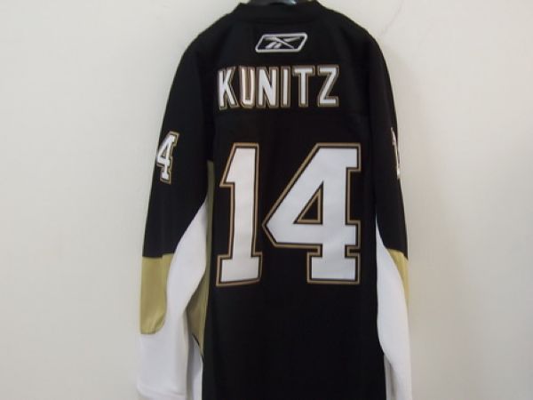 Penguins #14 Chris Kunitz Stitched Black Jersey - Zenithce