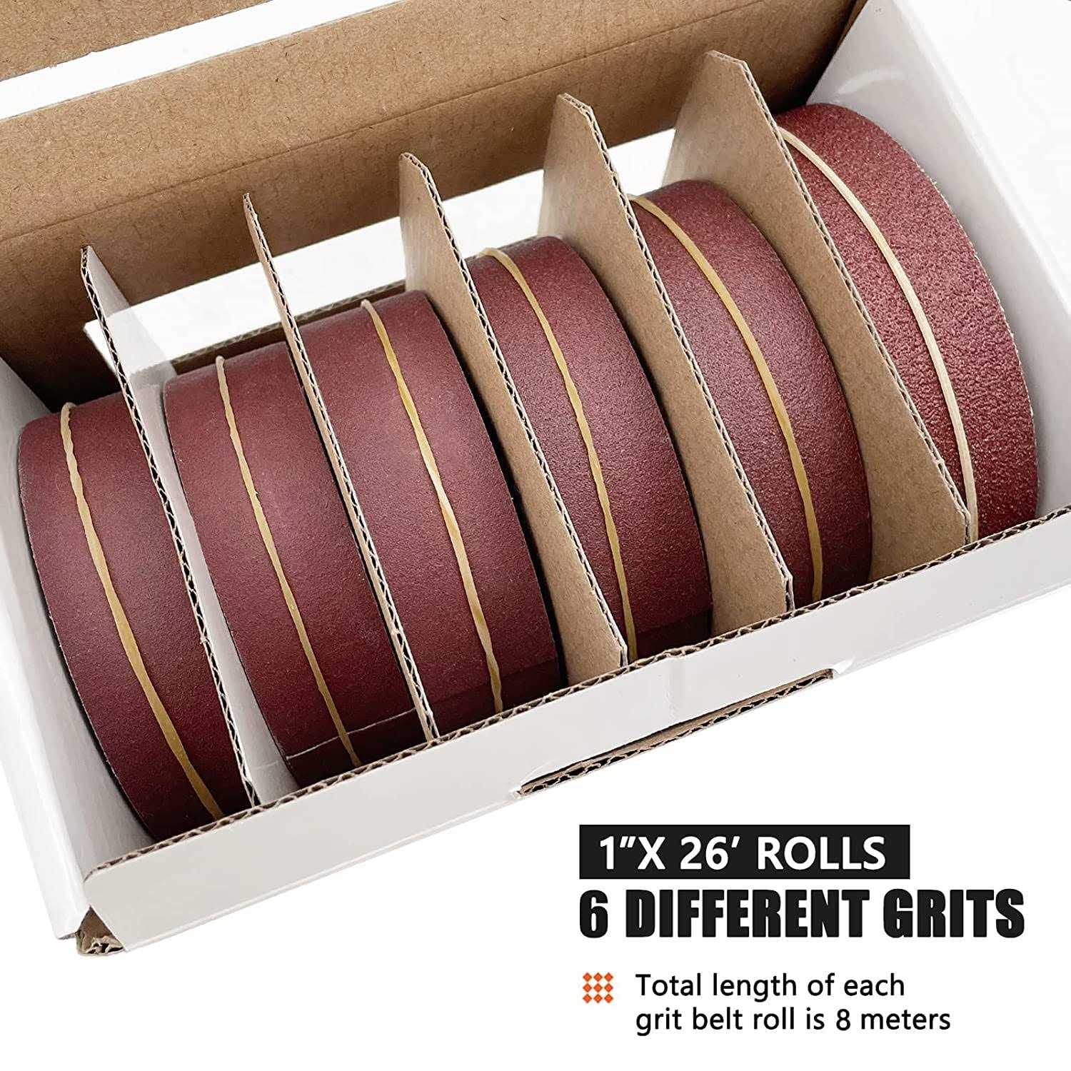 Qyqrqf Emery Cloth Roll Grits Abrasive Sandpaper Rolls Assorted Sand Paper - Zenithce