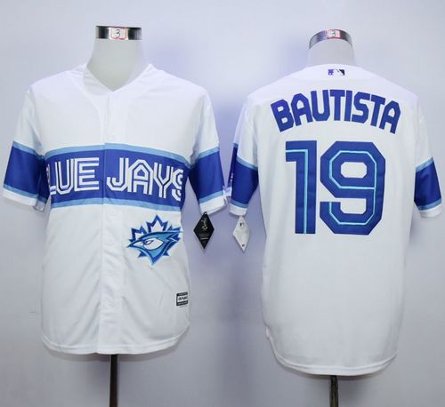 Blue Jays #19 Jose Bautista White Exclusive New Cool Base Stitched Jersey - Zenithce