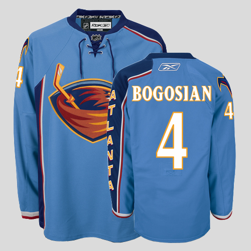 Thrashers #4 Bogosian Stitched Blue Jersey - Zenithce
