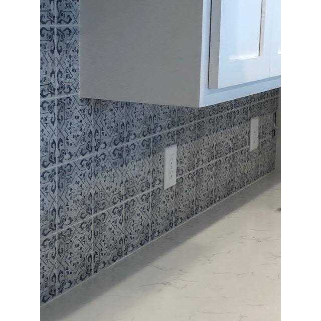 Mosaic Tile Outlet GrayWhite Matte Distressed 6X6 Porcelain Field Tile - Zenithce
