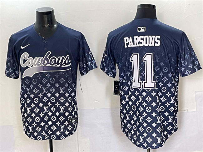 Dallas Cowboys #11 Micah Parsons Navy Limited Stitched Jersey - Zenithce