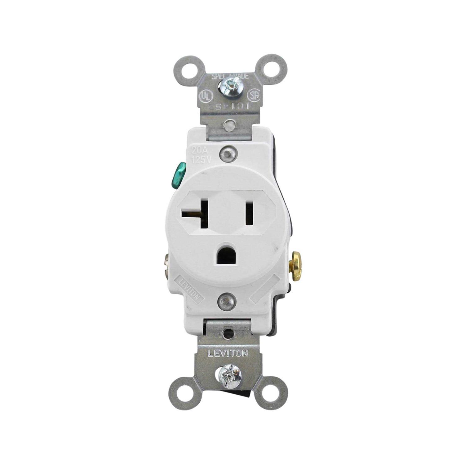 Leviton 5685-2W Decora Plus Single Pole Rocker Switch - Zenithce