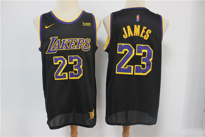 Los Angeles Lakers #23 LeBron James Black Swingman 2021 Earned Edition Stitched Jersey With NEW Sponsor Logo - Zenithce