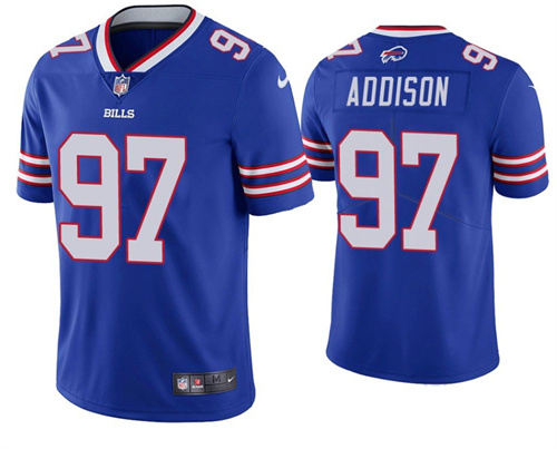Buffalo Bills #97 Mario Addison Blue Vapor Untouchable Limited Stitched Jersey - Zenithce
