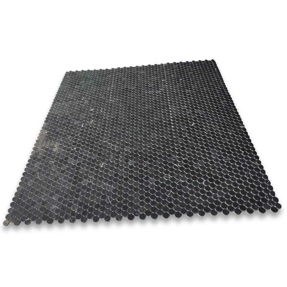 Marble Online Penny Bardiglio Gray Marble Mosaic Tile - Zenithce