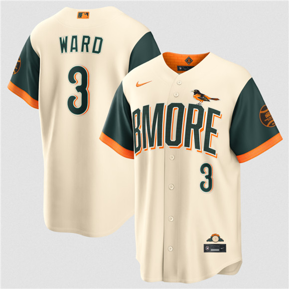 Baltimore Orioles #3 Taylor Ward Natural 2026 City Connect Stadium Stitched Jersey - Zenithce