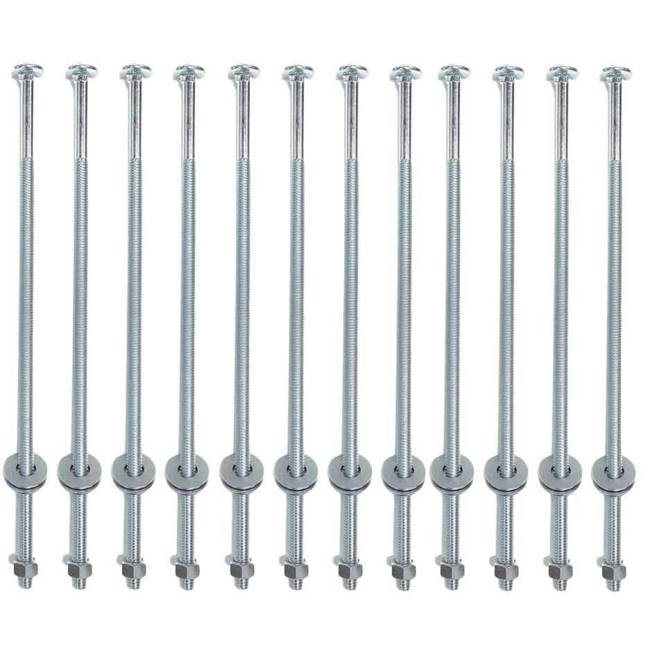 Onestock 3/8-inch x Threaded Carriage Bolts with Nuts and Washers - Zenithce