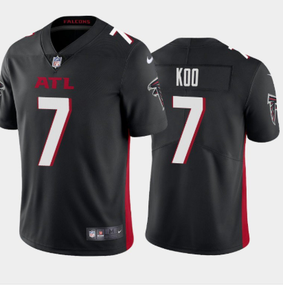 Atlanta Falcons #7 Younghoe Koo New Black Vapor Untouchable Limited Stitched Jersey - Zenithce