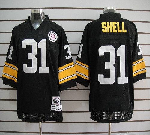 Mitchell And Ness Steelers #31 Donnie Shell Black Stitched Jersey - Zenithce