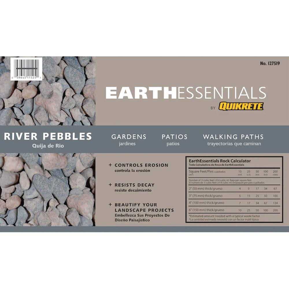 EarthEssentials by Quikrete 0.5-cu ft Gray Drainage Rock 127926 - Zenithce